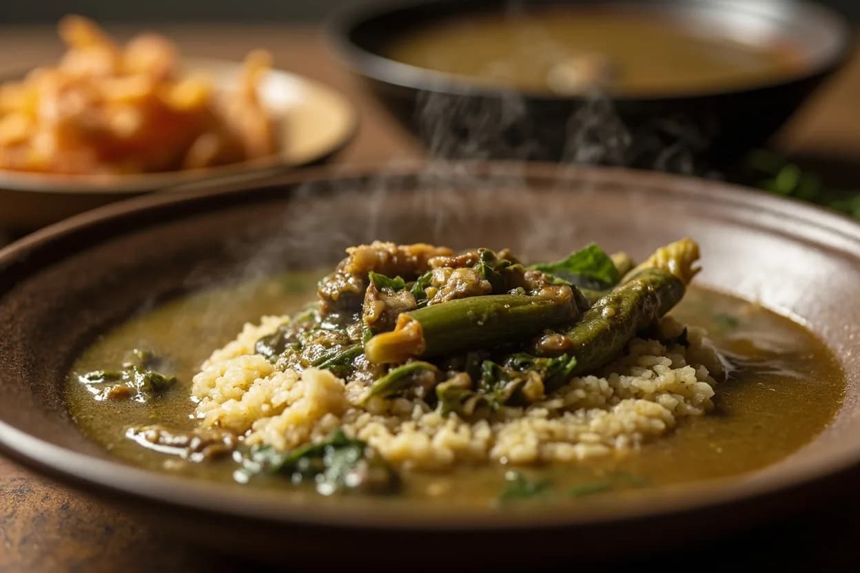 Sesame Greens Soup