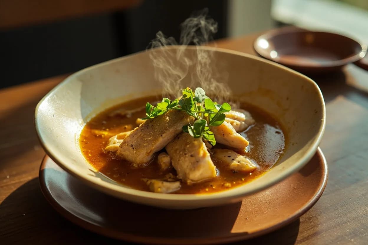 Sesame Oil Chicken Soup