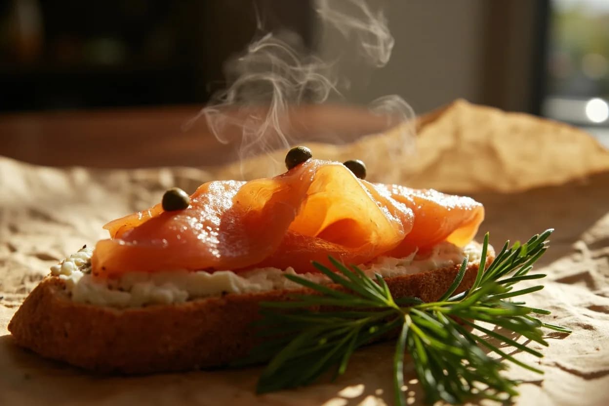 Smoked Salmon on Brown Bread
