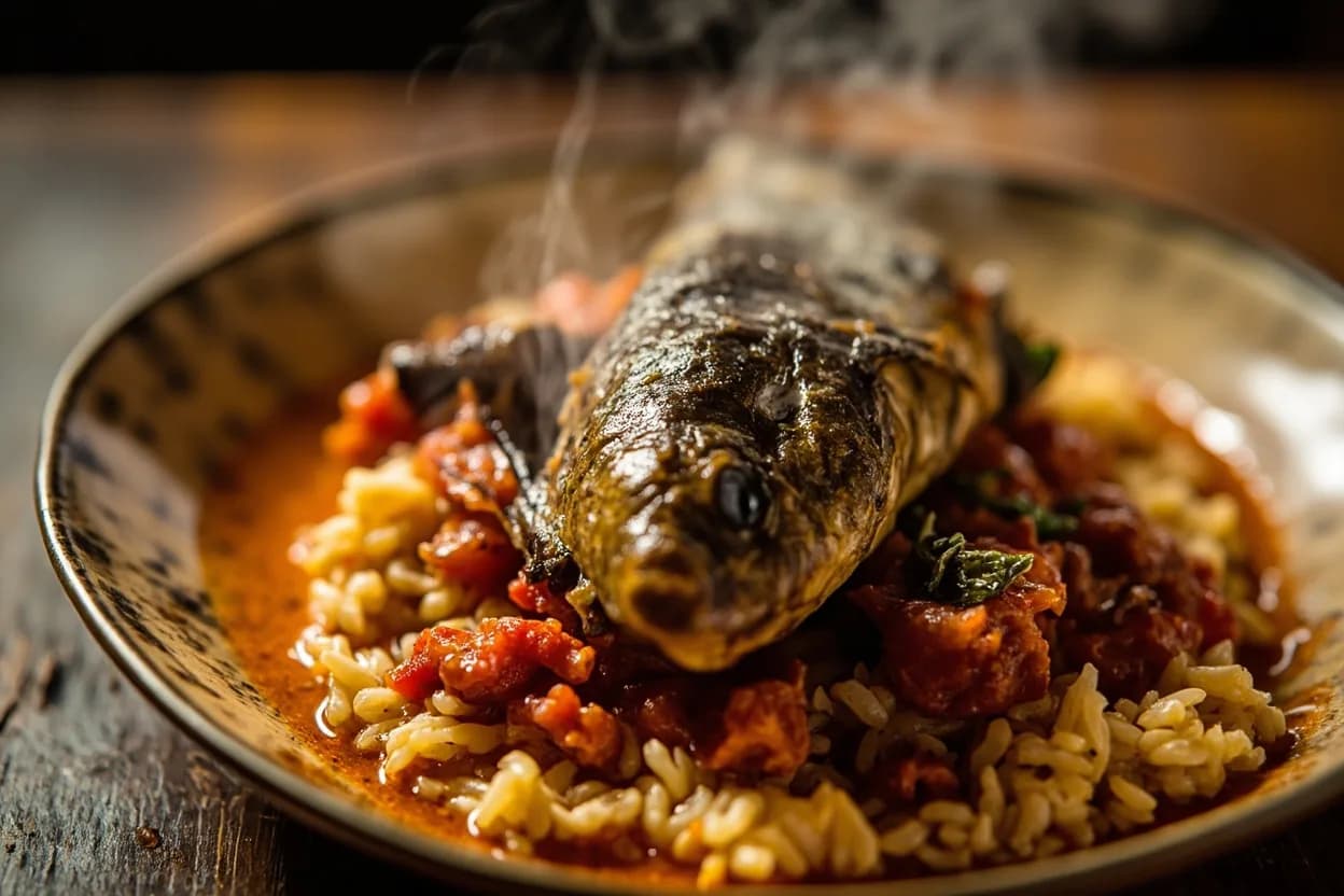 Thiébou djenné (Malian rice-fish)