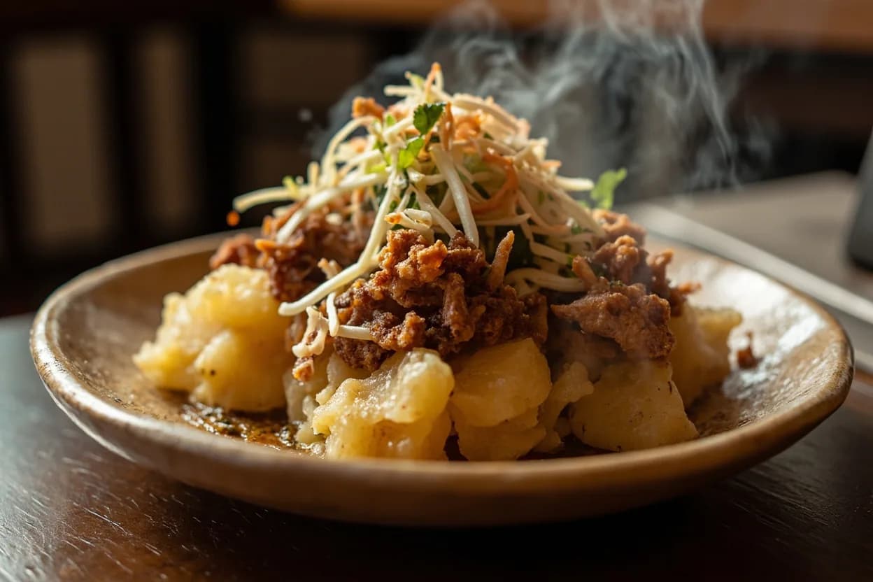 Yuca con Chicharrón
