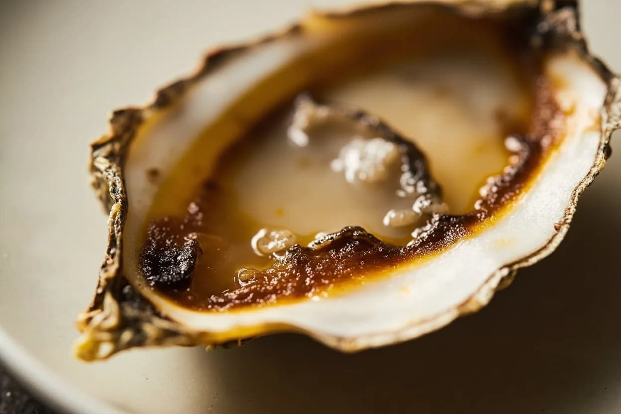 Oyster Doneness (Edges Curling in Heat)