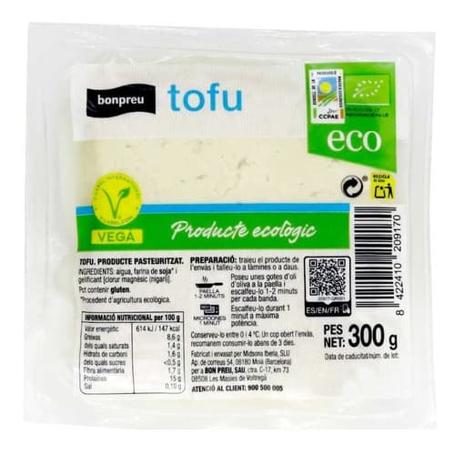 Bonpreu Organic Tofu