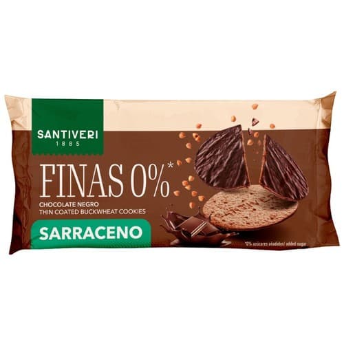 Thin Buckwheat Dark Chocolate Cookie