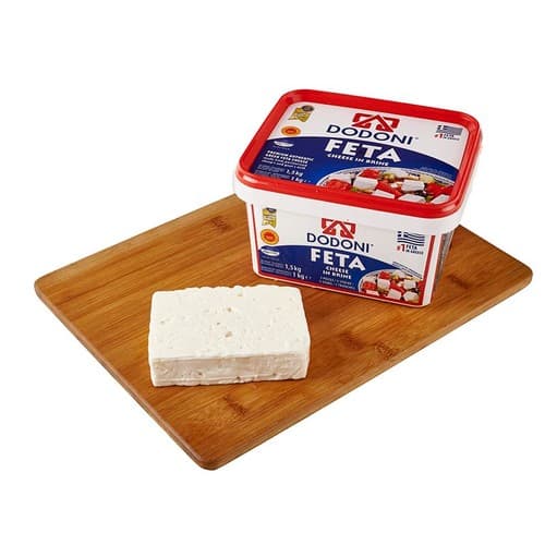 DODONI PDO Feta Cheese Sliced in Portion