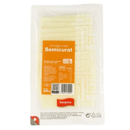 Semi-cured Sliced Cheese