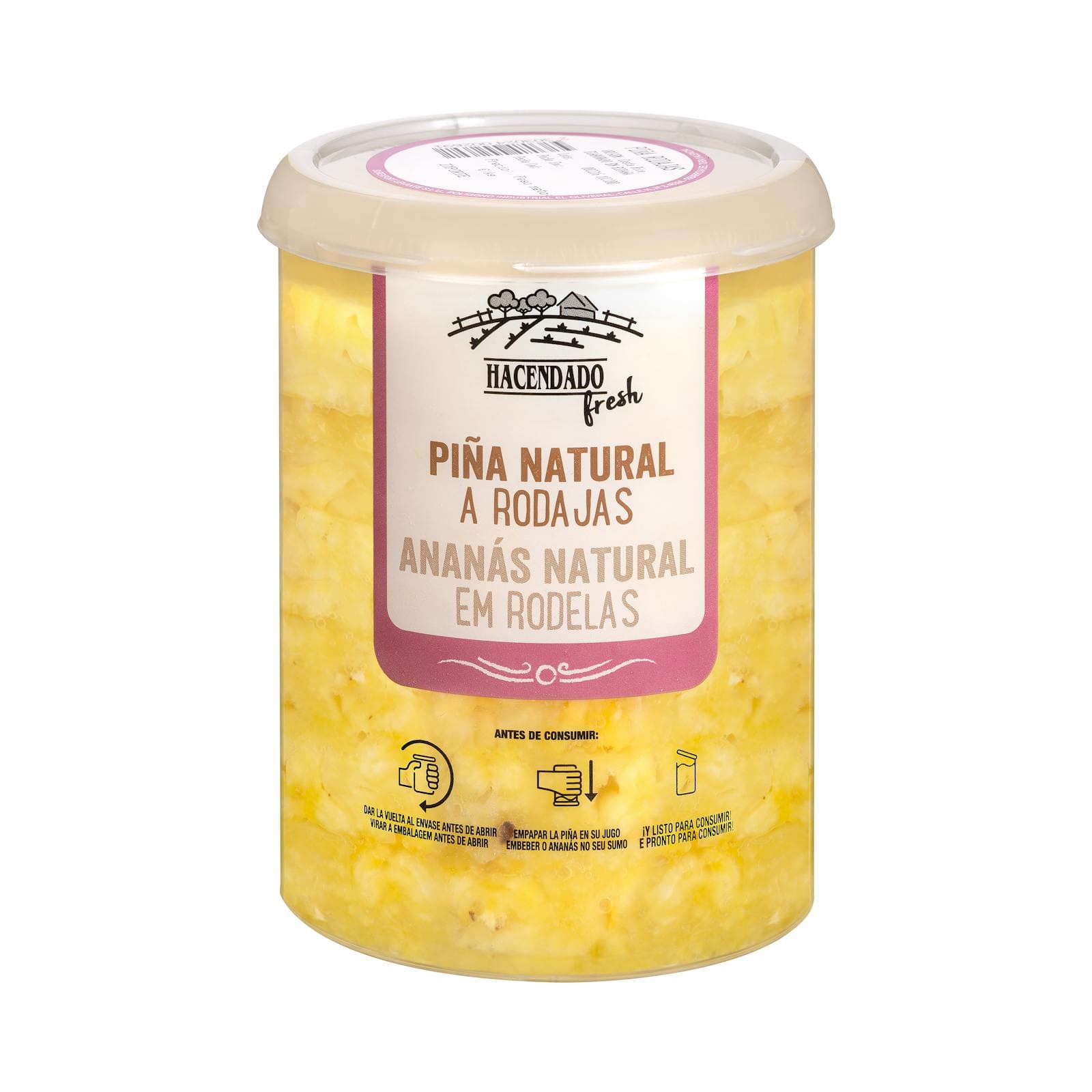 Natural Sliced Pineapple