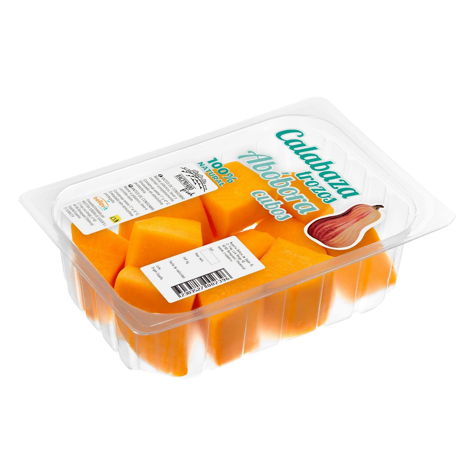 Butternut Squash Cut into Pieces