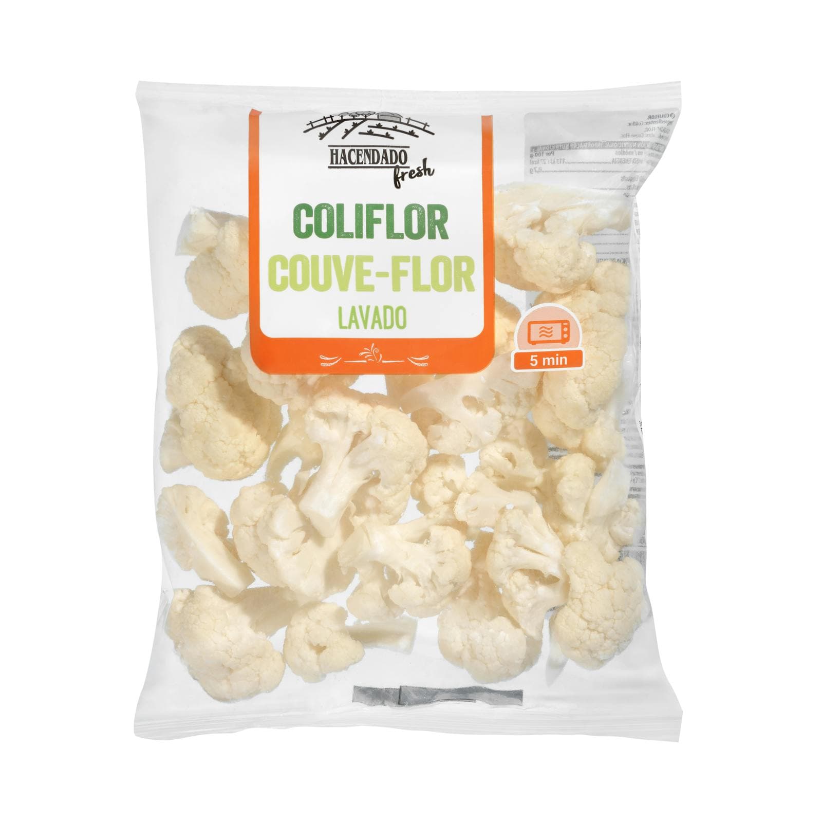 Microwave Cauliflower Florets