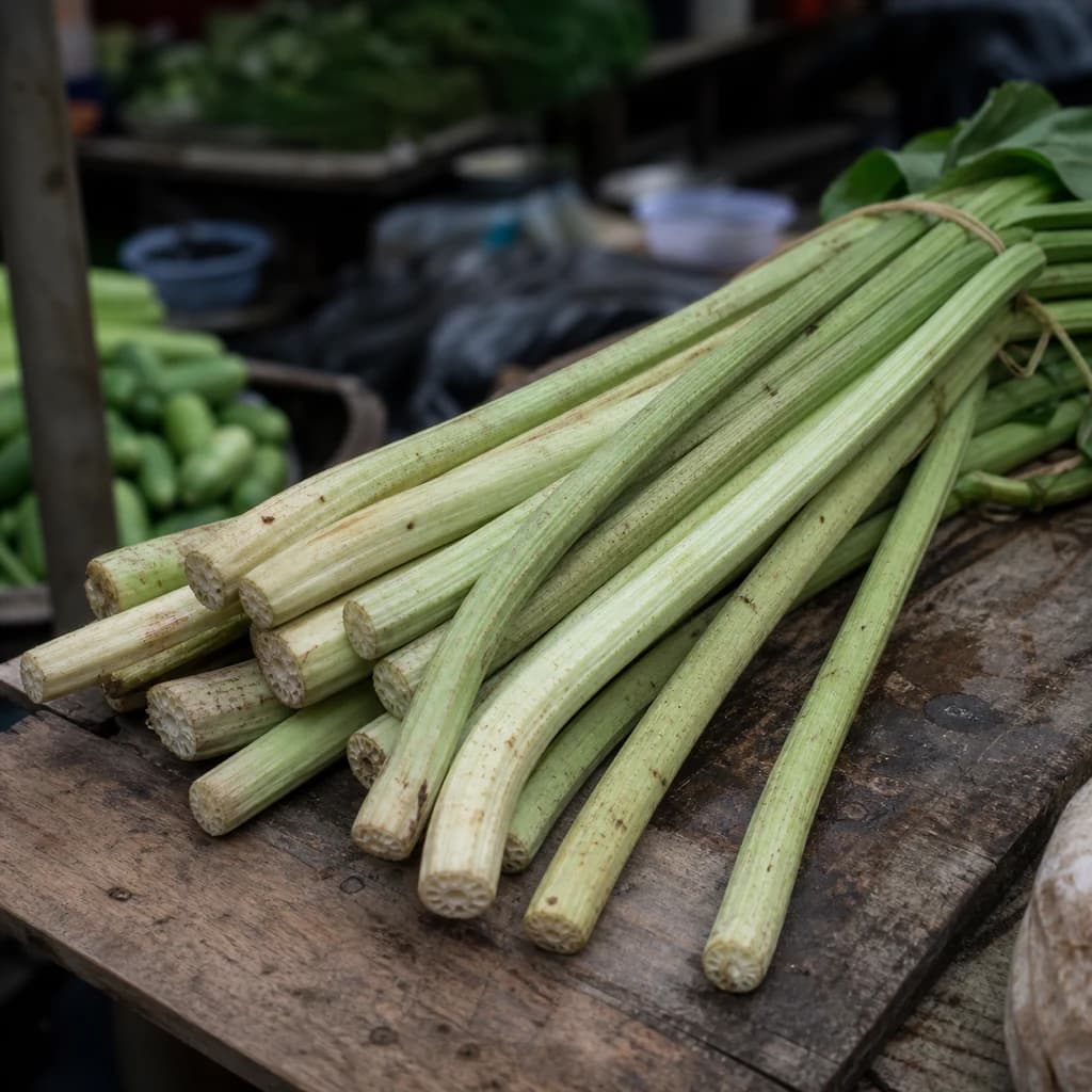 Taro Stem (Kochur Loti) — Natural form