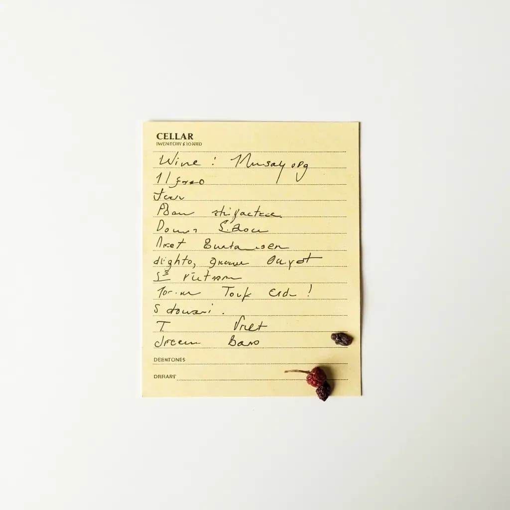 Cellar Inventory Card