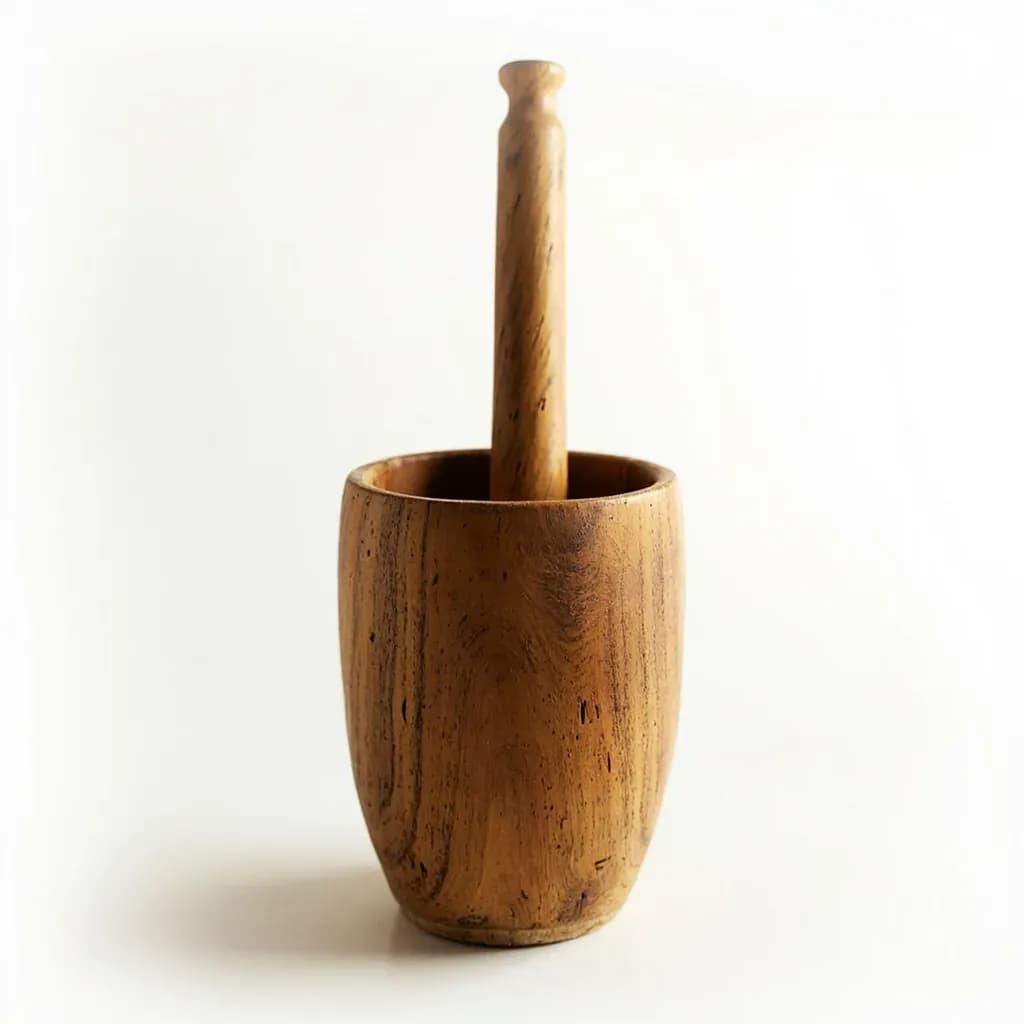 Fufu Mortar and Pestle