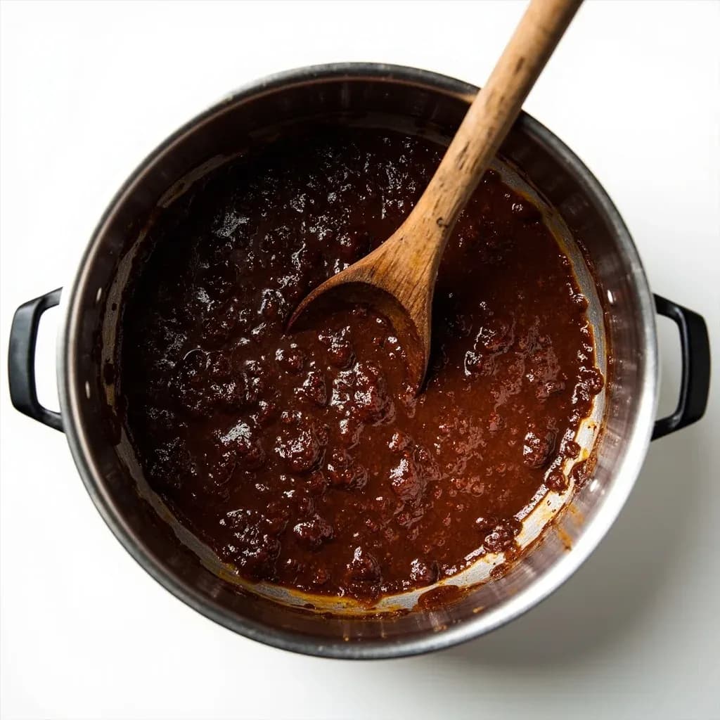 Frying the Mole Paste (Freír el Mole)