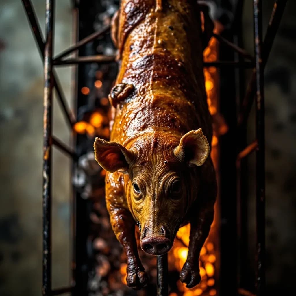 Whole-Pig Spit Roasting (Lechon Asado)