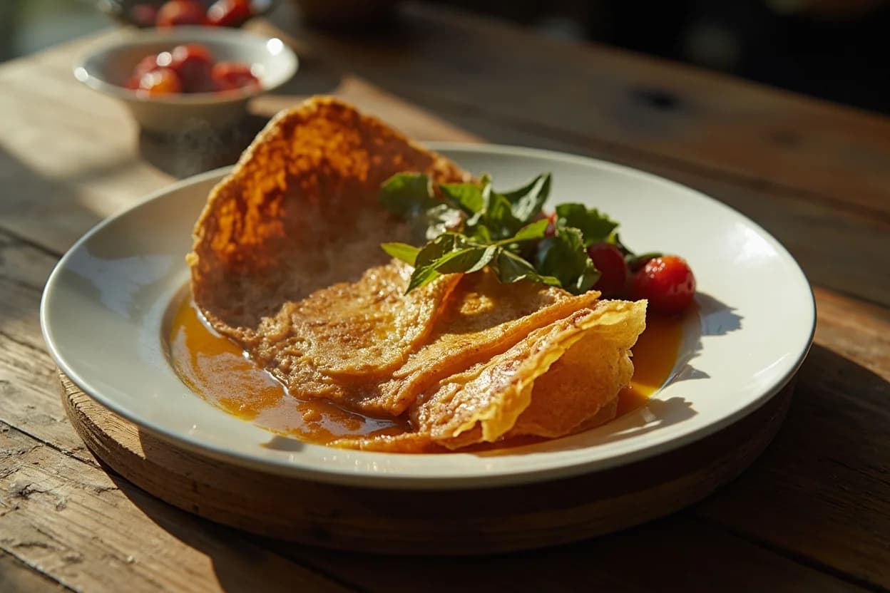 crêpe sucrée — a signature plate from Breton cuisine, prepared in the regional style.