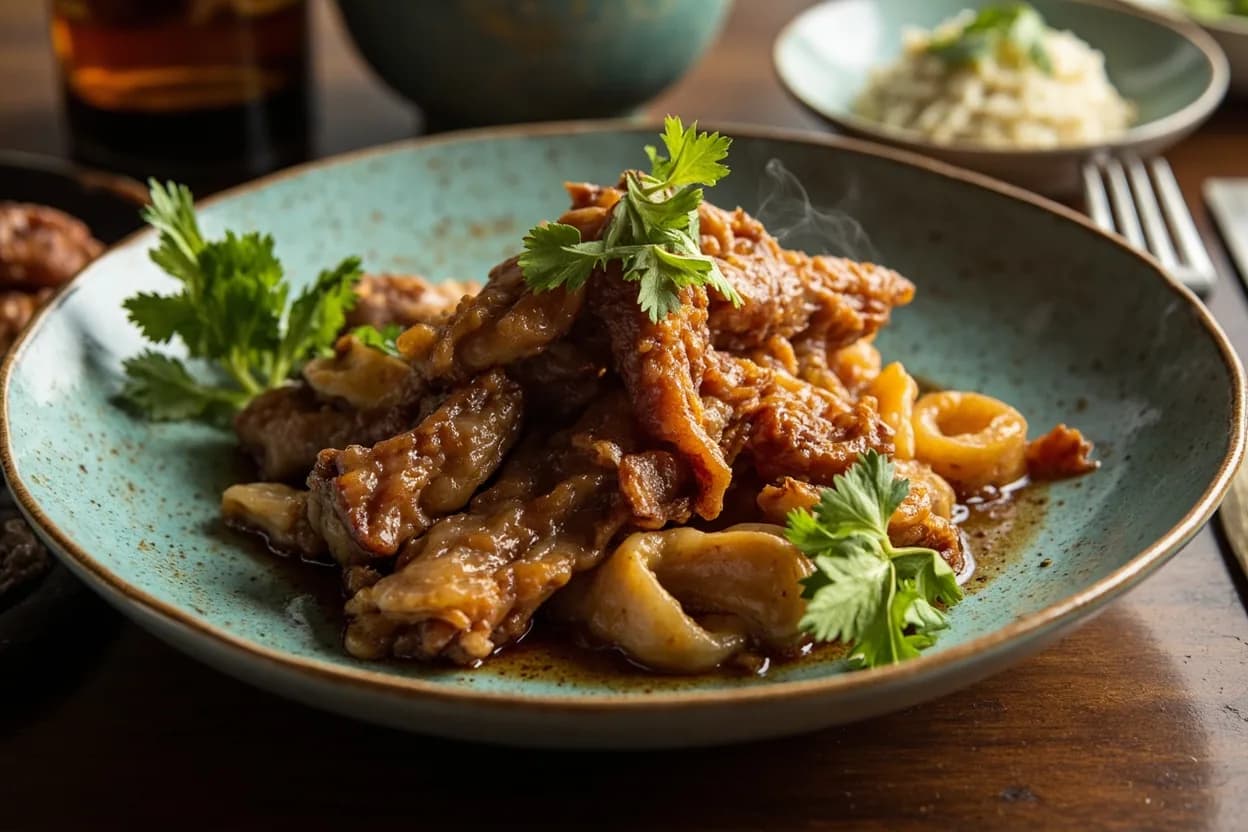 siu yuk (crispy roast pork) — a signature plate from Cantonese cuisine, prepared in the regional style.