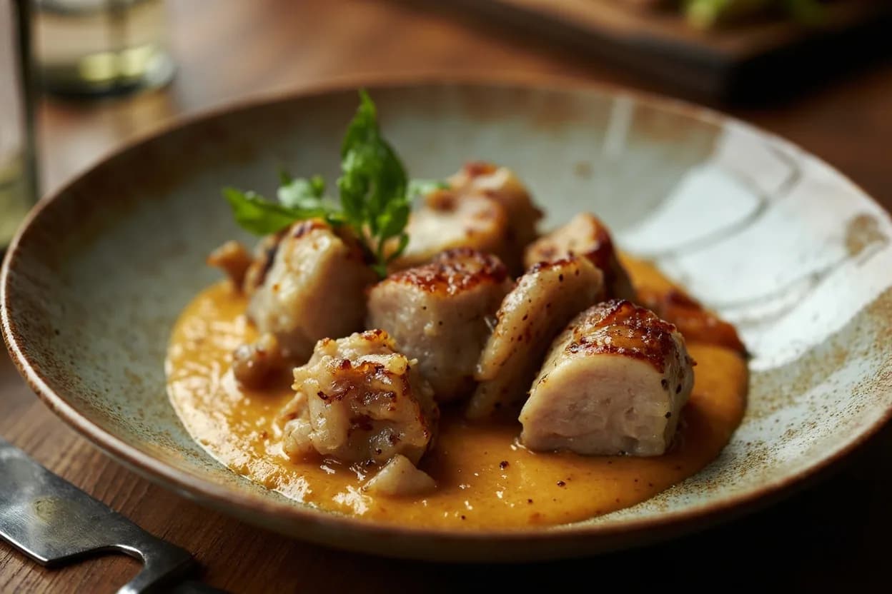 Boudin blanc de Rethel grillé — a signature plate from Champagne (Culinary Tradition) cuisine, prepared in the regional style.