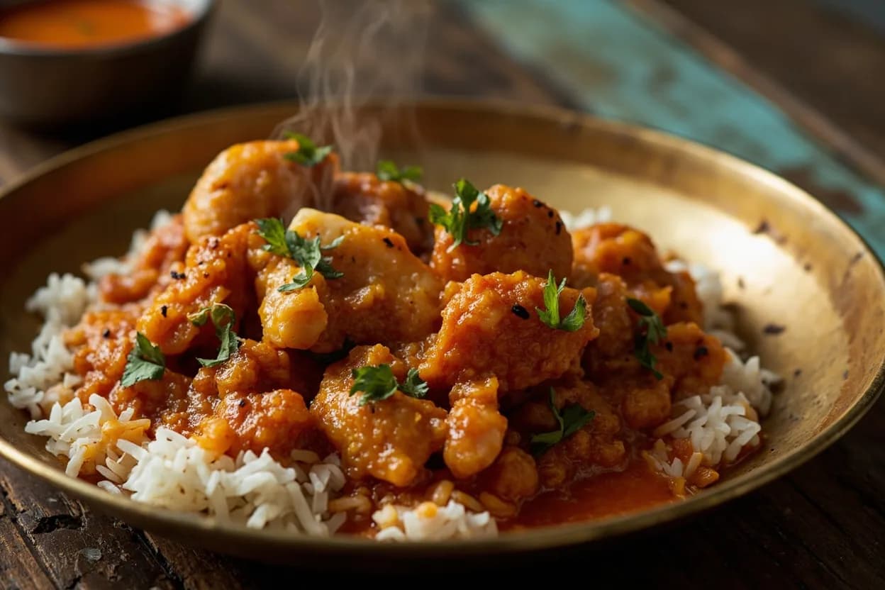 crab kuzhambu — a signature plate from Chettinad cuisine, prepared in the regional style.