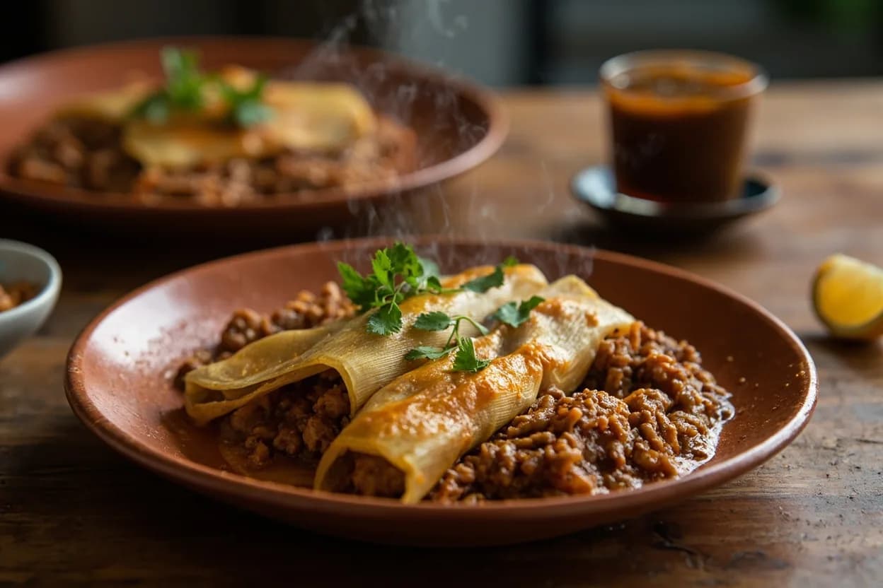 tamales de chipilín — a signature plate from Chiapanecan cuisine, prepared in the regional style.