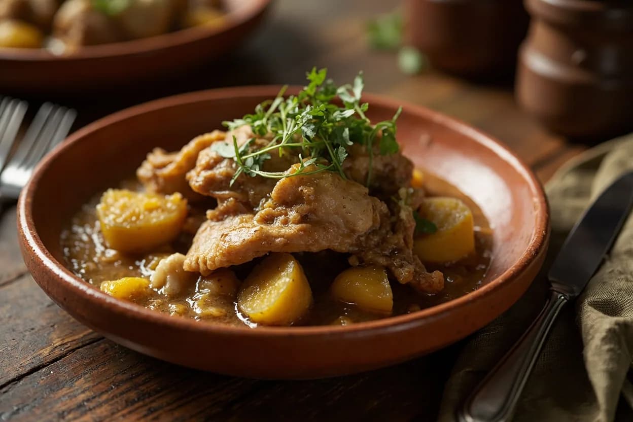 sancocho de gallina — a signature plate from Colombian (Eje Cafetero & Coastal) cuisine, prepared in the regional style.