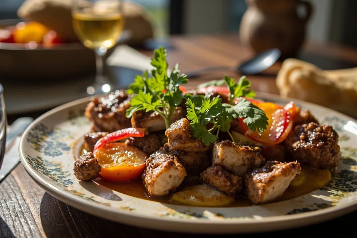 souvlaki — a signature plate from Greek (Hellenic) cuisine, prepared in the regional style.