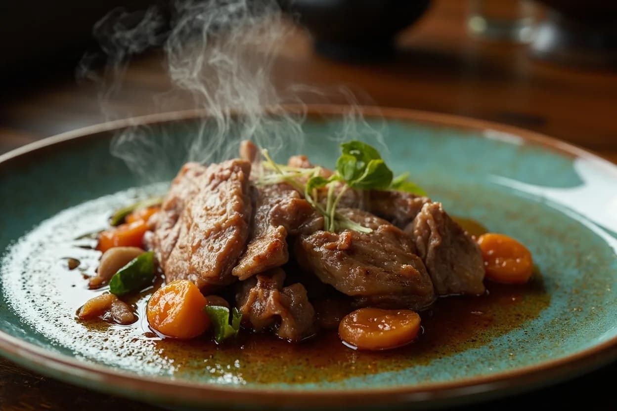 jingisukan (Mongolian-style lamb grill — a Hokkaido icon on every tabletop grill) — a signature plate from Hokkaido Seafood & Dairy Cuisine cuisine, prepared in the regional style.