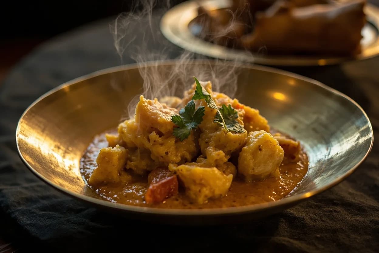 bisibele bath — a signature plate from Iyengar (Tamil Brahmin) cuisine, prepared in the regional style.