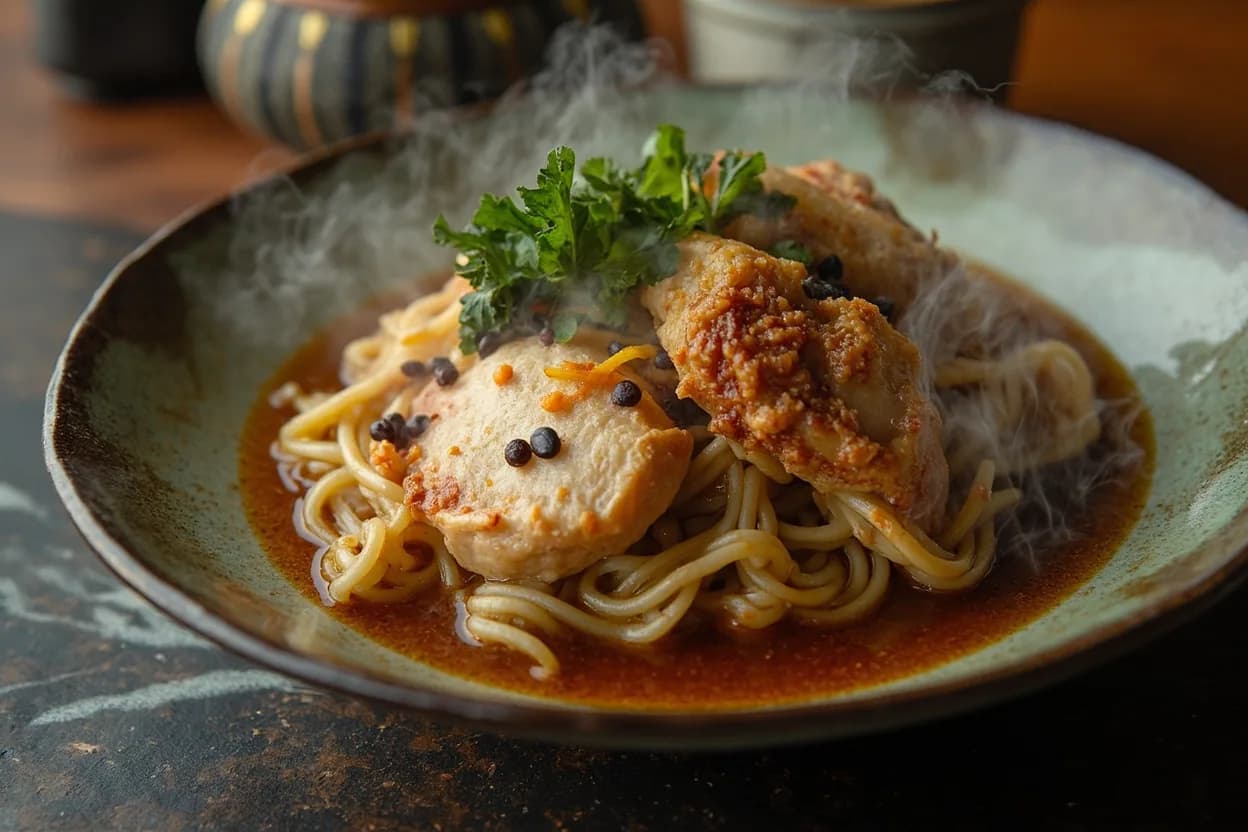 chicken nanban — a signature plate from Kyushu Tonkotsu Tradition cuisine, prepared in the regional style.