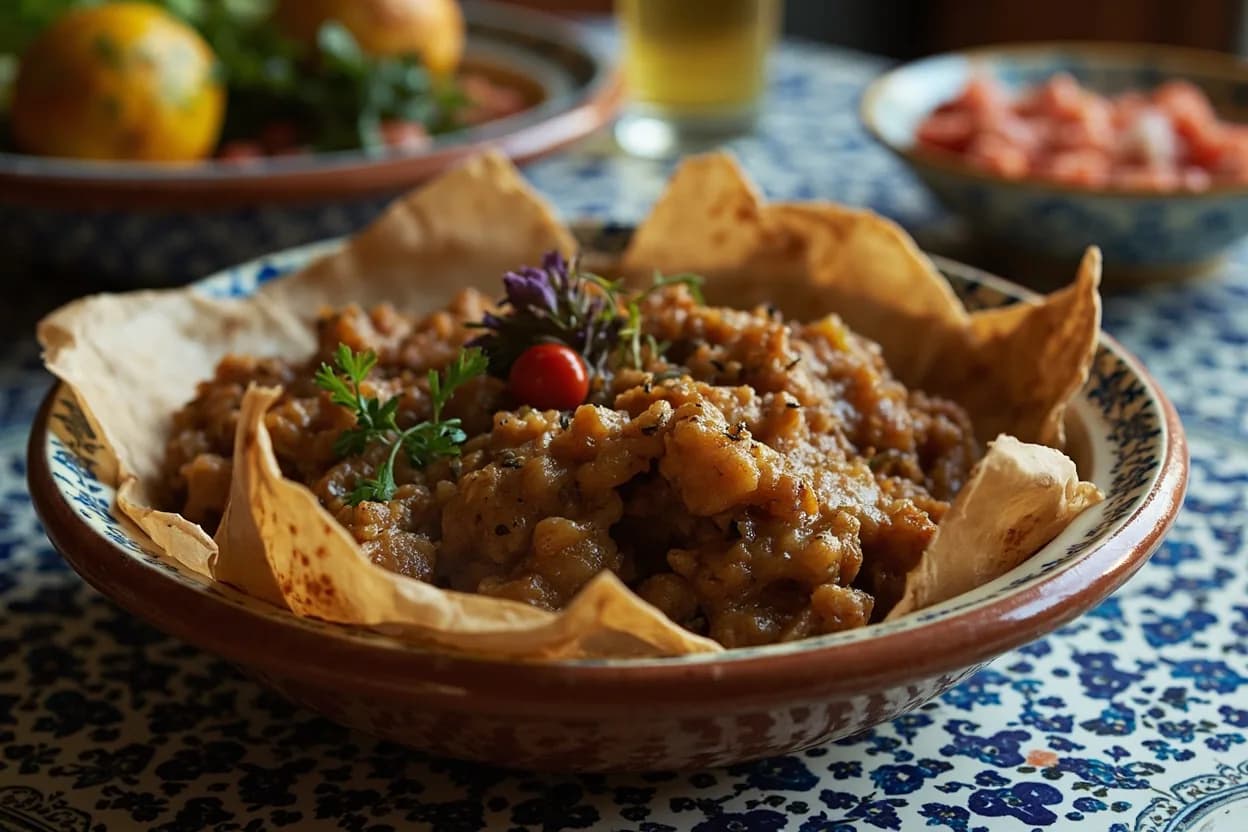 usban — a signature plate from Libyan cuisine, prepared in the regional style.