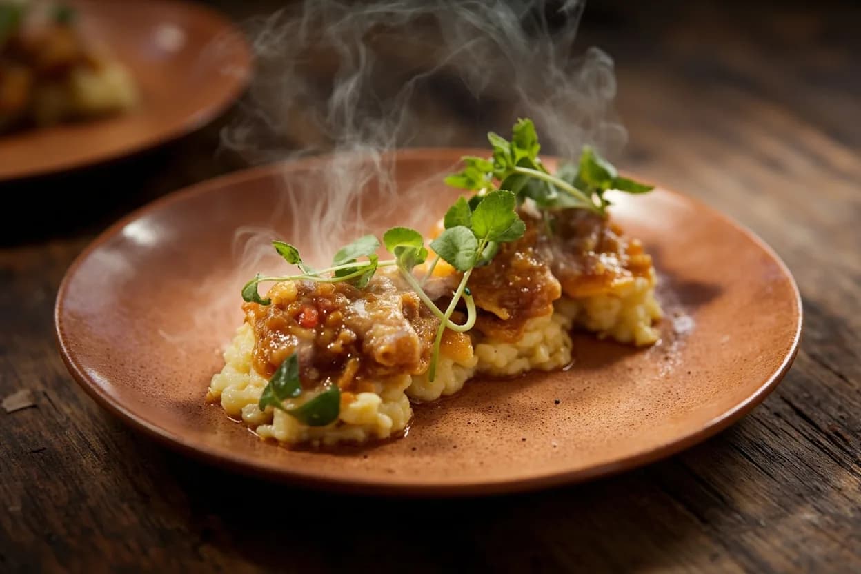 maki de causa — a signature plate from Nikkei (Japanese-Peruvian) cuisine, prepared in the regional style.
