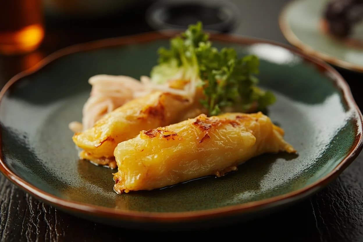 dashimaki tamago (thick dashi-rich rolled omelette, considered a signature Osaka preparation) — a signature plate from Osaka Kappo cuisine, prepared in the regional style.