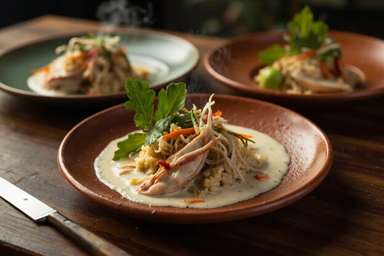 kokoda (Fijian raw fish in coconut cream) — a signature plate from Pacific Islander (Polynesian & Melanesian) cuisine, prepared in the regional style.