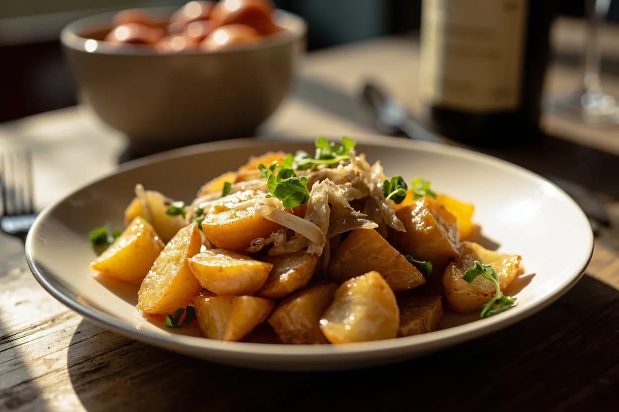 pommes sarladaises — a signature plate from Périgord cuisine, prepared in the regional style.