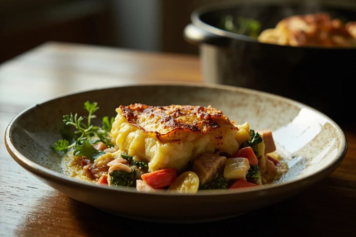Cardoon gratin — a signature plate from Rhône Valley cuisine, prepared in the regional style.