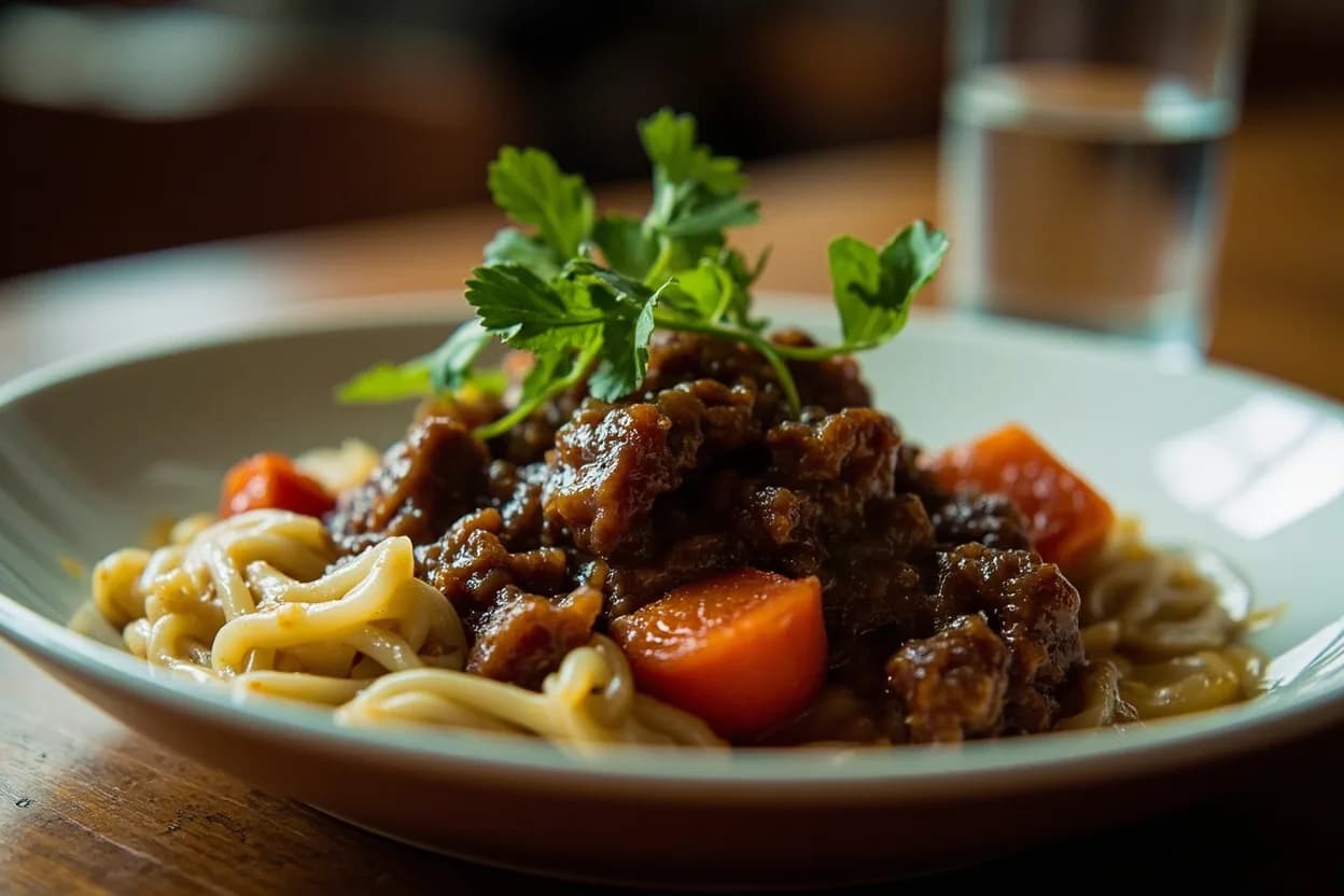 Daube provençale — a signature plate from Rhône Valley cuisine, prepared in the regional style.