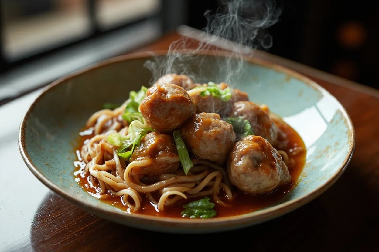 Shi Zi Tou (lion's head pork meatballs) — a signature plate from Shanghainese (Benbang) cuisine, prepared in the regional style.