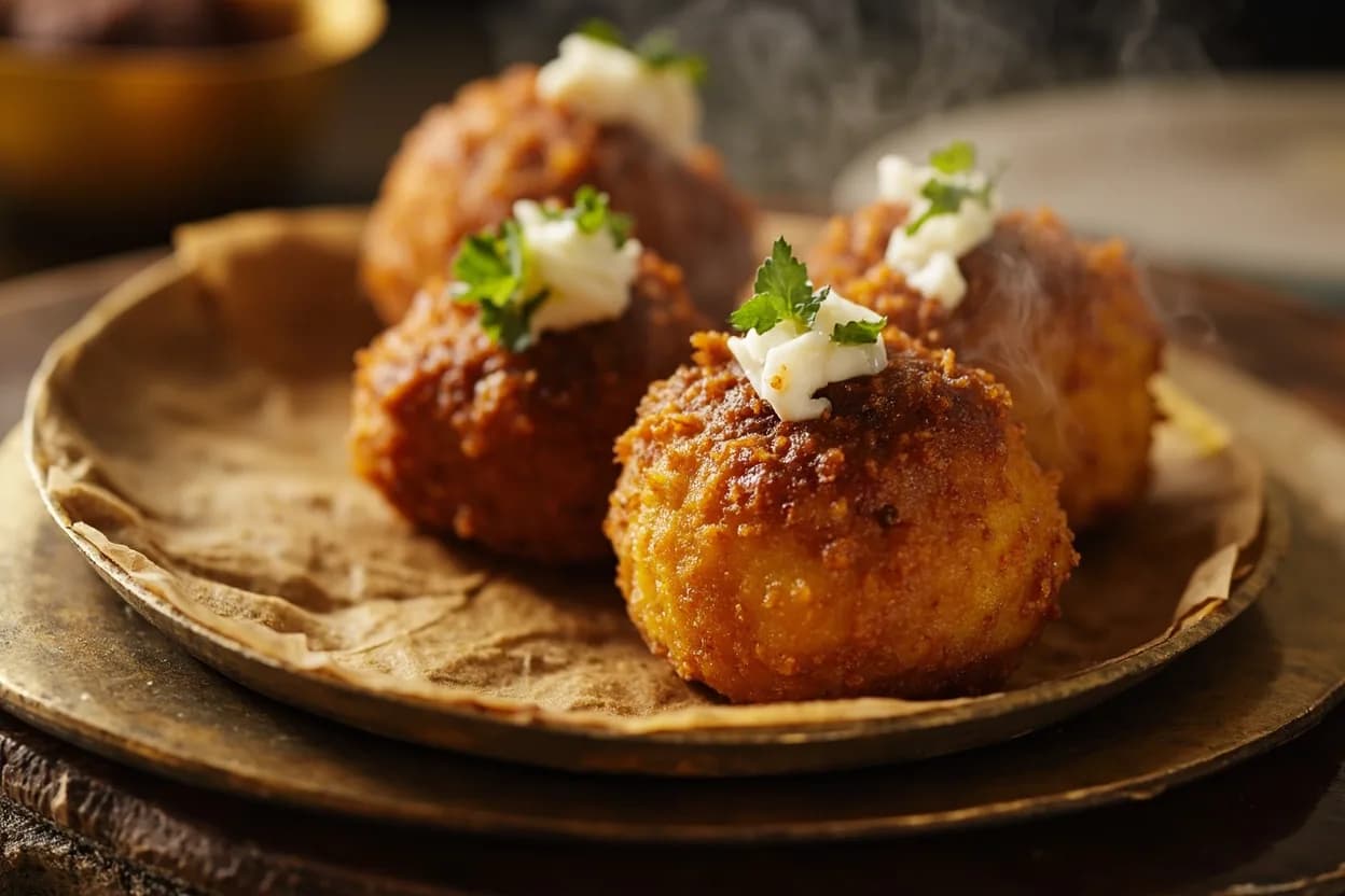 medu vada (fried urad dal doughnuts) — a signature plate from Udupi (Karnataka Saraswat) cuisine, prepared in the regional style.