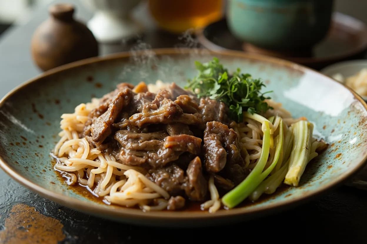 hayashi rice (hashed beef stew) — a signature plate from Yoshoku (Japanese Western) cuisine, prepared in the regional style.