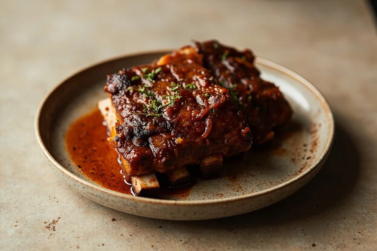 Baby Back Ribs prepared the canonical way — American BBQ smoked baby back ribs. Membrane removal: bone-side up, insert a butter knife under the thin white membrane at one end of the rack, grip with a paper towel and pull straight along the length in one motion.