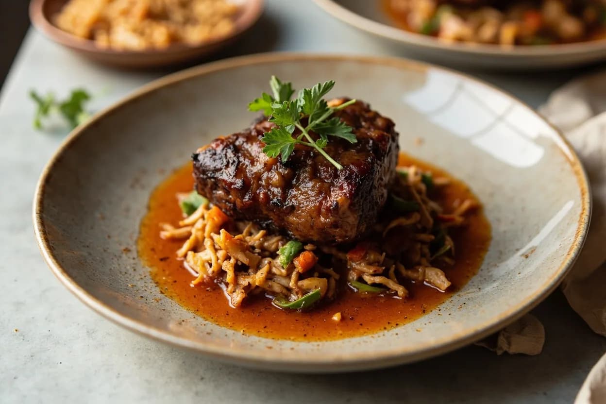Beef Clod (Chuck Shoulder Clod) prepared the canonical way — Central Texas smoked beef clod (Louie Mueller style). Trim the external fat cap to approximately 6 mm / ¼ inch — leave enough to baste during the cook but remove thick, waxy exterior fat that will not render.