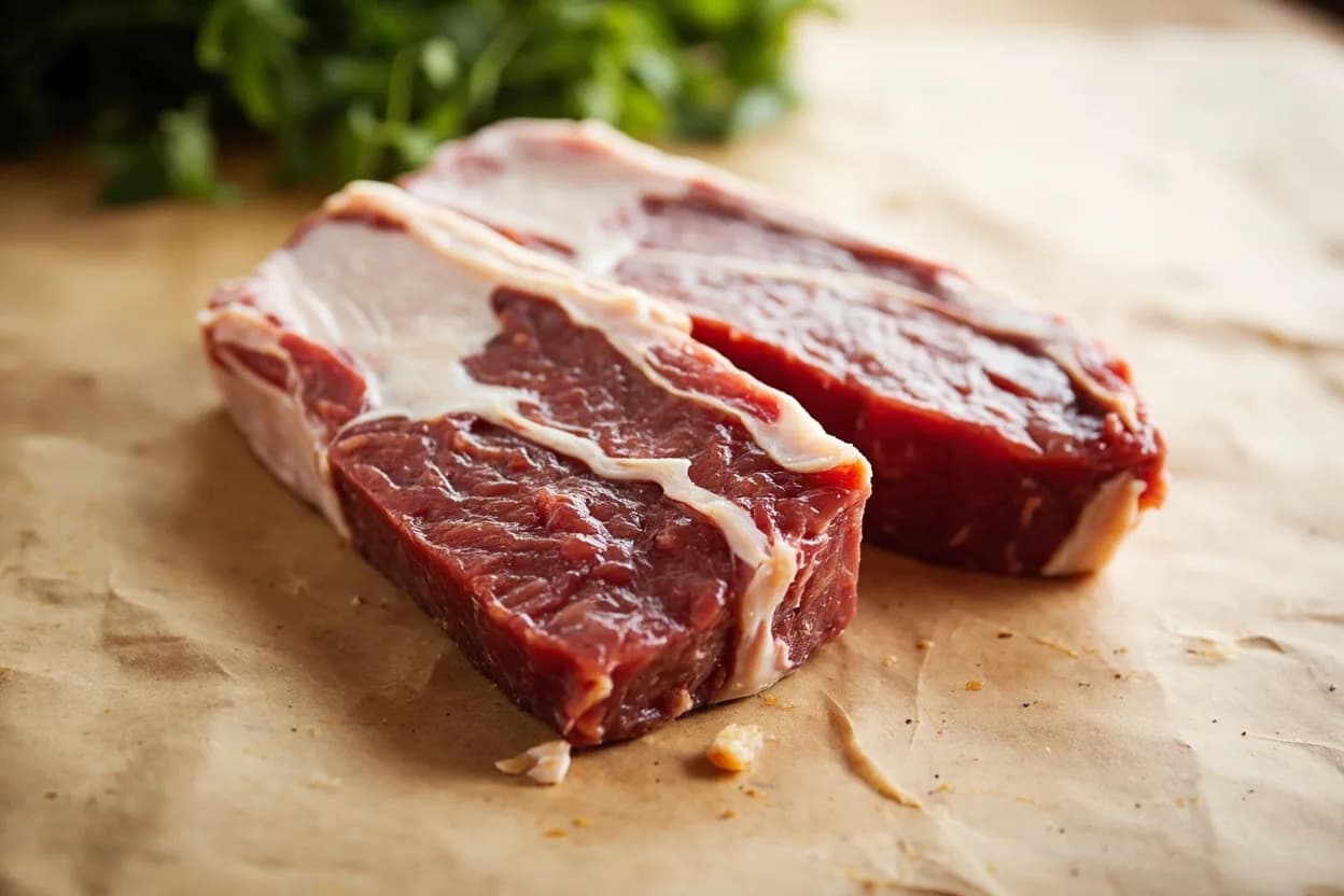 Where the beef primal cuts (french) lives on the source. The entire beef carcass, divided into avant (forequarter) and arrière (hindquarter), then further broken into the 29 standard pieces.