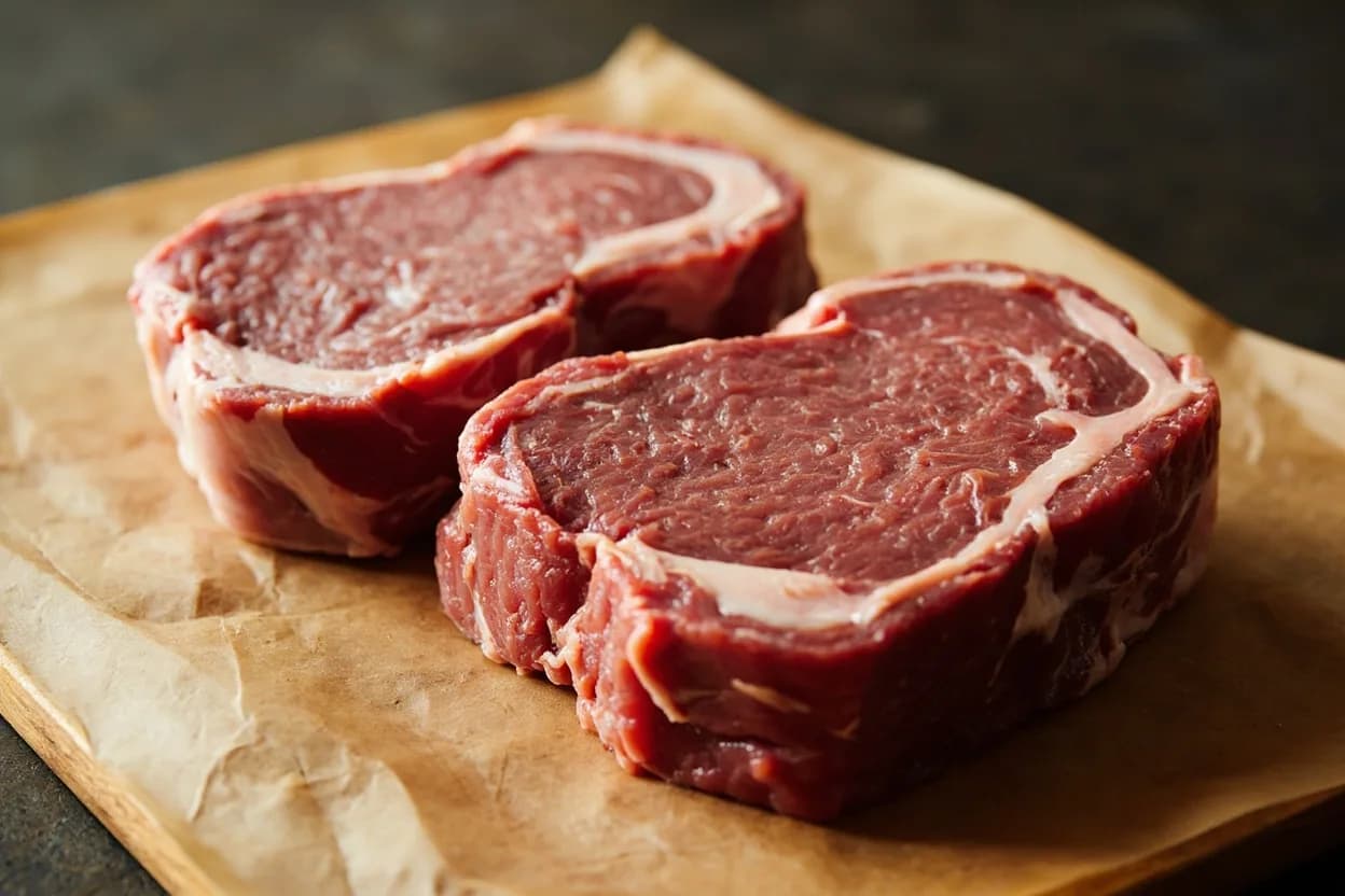 Chop vs. Mince in its raw whole-cut form on a butcher's board — Chopping and mincing describe the same back-and-forth rocking motion applied to different degrees of fineness. Identifying traits: Rough chop: irregular geometry, 1–2 cm, retains texture in long braises and stocks, Fine chop: 3–5 mm, blends into sauces while contributing slight body, Mince: < 2 mm, essentially melts into fats or liquid bases.