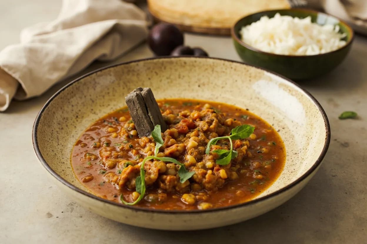 Drumstick (Moringa) Finger Cut prepared the canonical way — Sambar (South Indian lentil-tamarind soup). Rinse pods and trim off both ends (the very tip and the stem end with the cap).