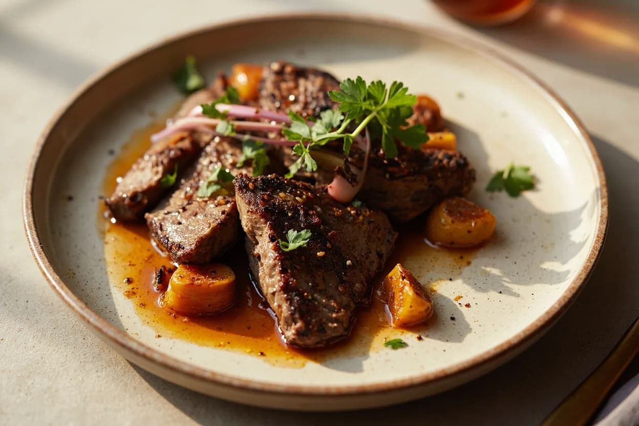 Falda (Skirt Steak) / Arrachera prepared the canonical way — Tacos de arrachera. Remove the thick exterior membrane on the outside skirt by sliding a sharp knife under it at one corner, then pulling it away while running the blade flat along the muscle.