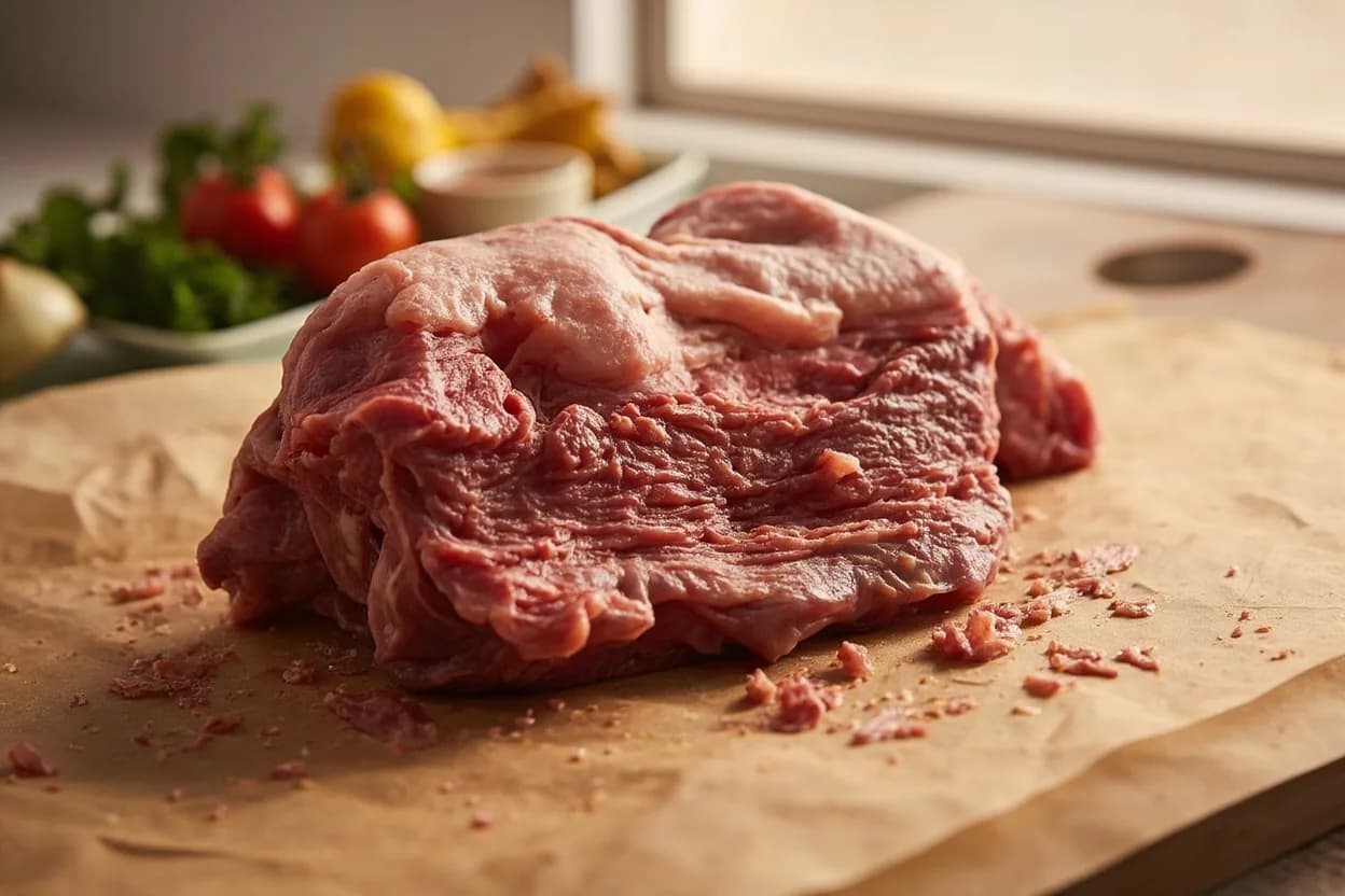 Where the halal beef primal breakdown lives on the source. Whole beef carcass, divided post-zabiha slaughter.