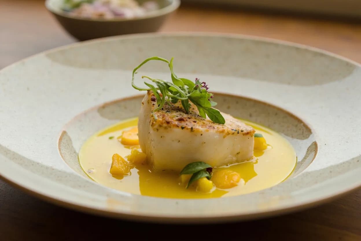 Kokotxas (Cod Cheek / Chin) prepared the canonical way — Bacalao al pil-pil (Basque). If using salt-cured bacalao kokotxas: soak in cold water 24–36 h with 3–4 water changes, tasting until pleasantly seasoned. Pat dry.