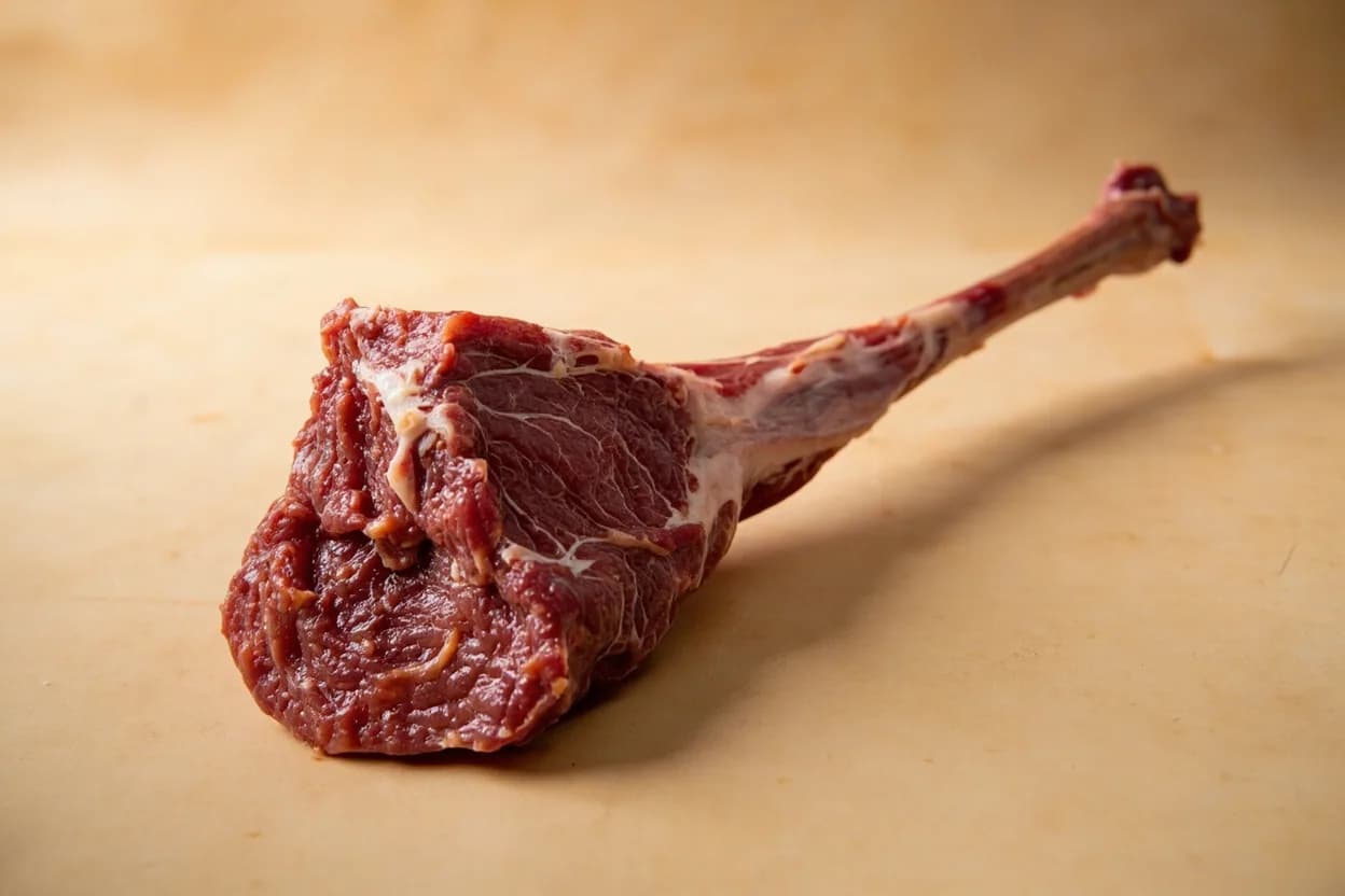 Where the lamb shank lives on the source. Below the knee joint on the foreleg (foreshank / radius-ulna) or below the stifle joint on the hind leg (hindshank / tibia-fibula).