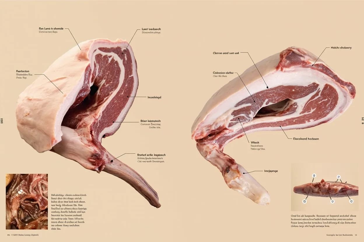 Where the lamb shoulder — bone-in vs. boneless (épaule) lives on the source. Forequarter primal, immediately anterior to the rack.