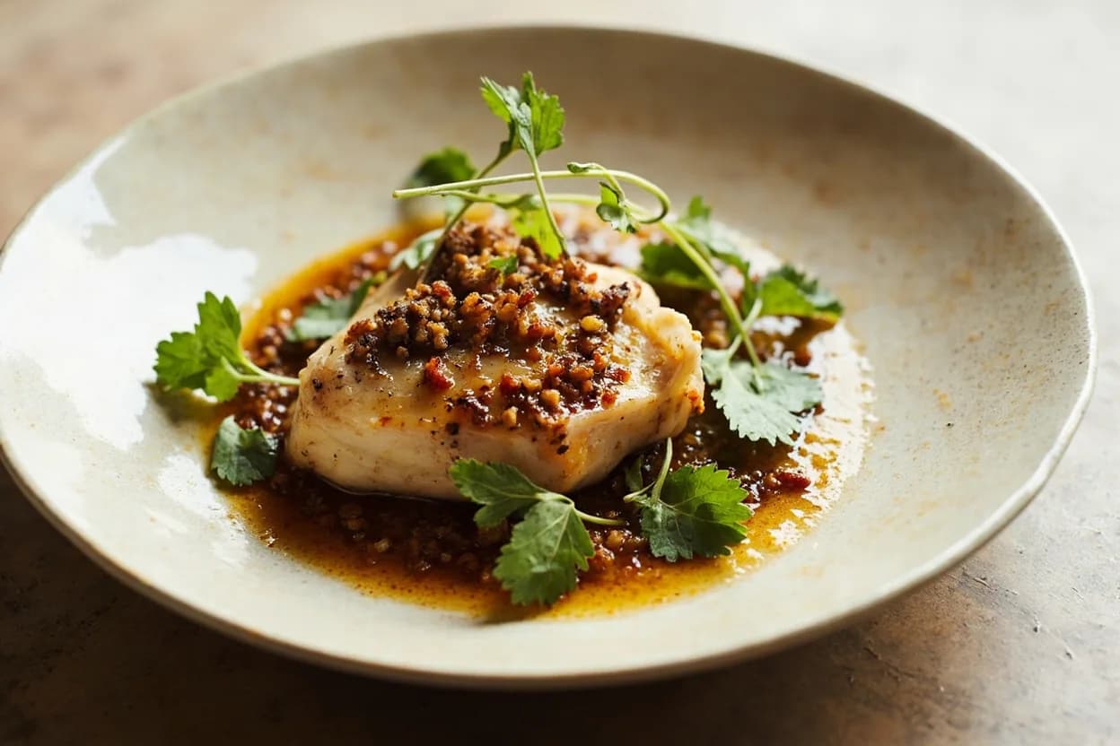 Monkfish Skinning & Loin Portioning prepared the canonical way — Rape a la plancha con alioli (Catalan grilled monkfish). Lay the tail flat, spine down. Using kitchen shears or a boning knife, trim away all fins and the tail flap.