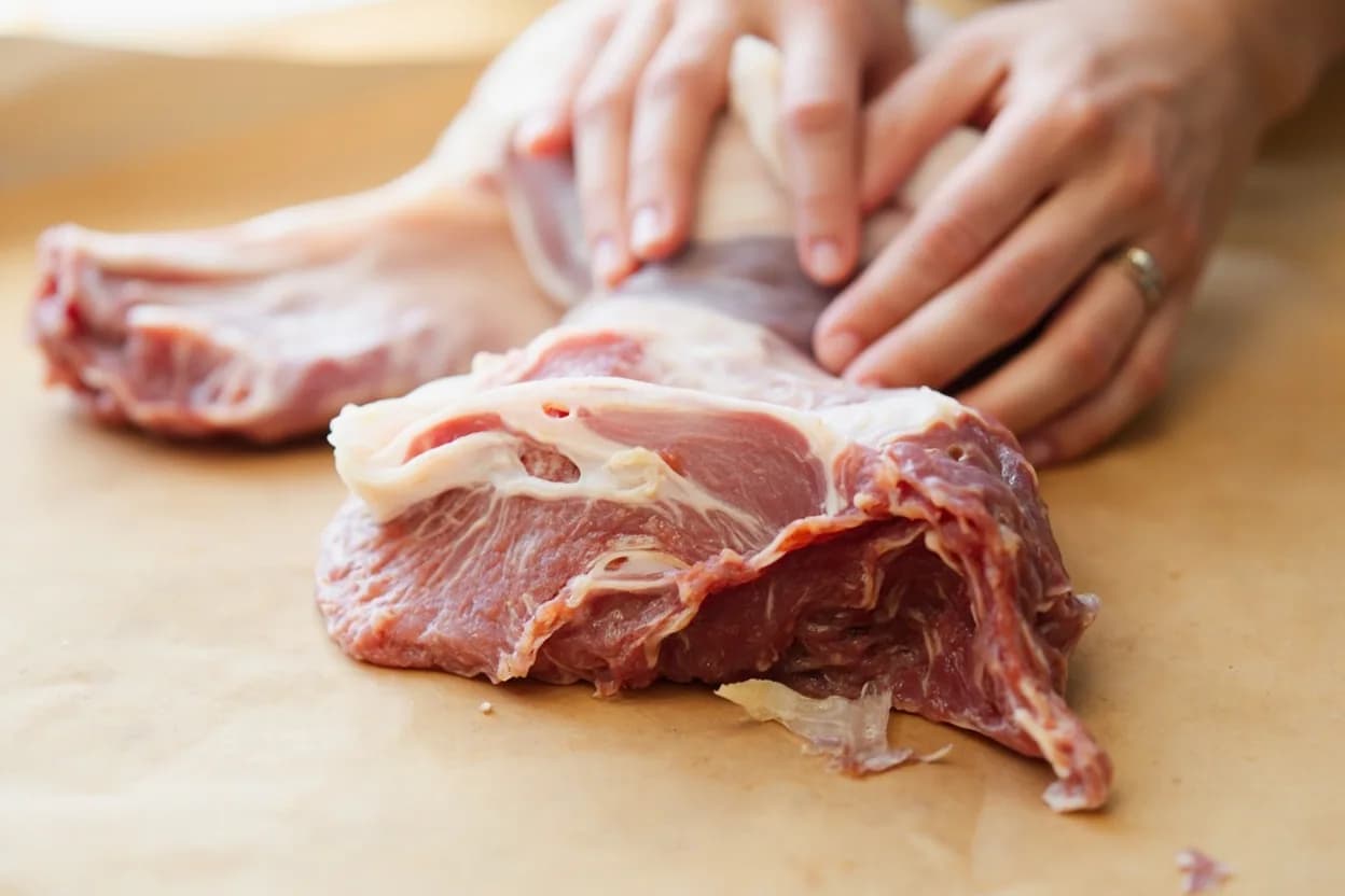 Where the pork hock vs. trotter (paya) lives on the source. Hocks come from the lower portion of either the front leg (fore hock) or rear leg (hind hock/ham hock).